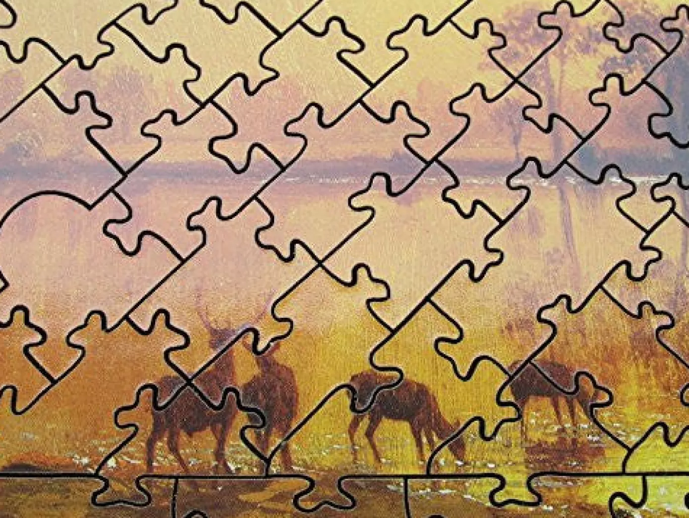 - Albert Bierstadt Valley Of The Yosemite Wooden Jigsaw Puzzle<Artifact Puzzles Sale