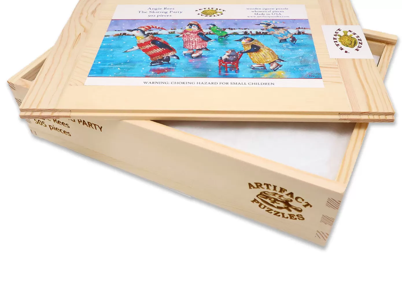 - Angie Rees The Skating Party Wooden Jigsaw Puzzle<Artifact Puzzles Cheap