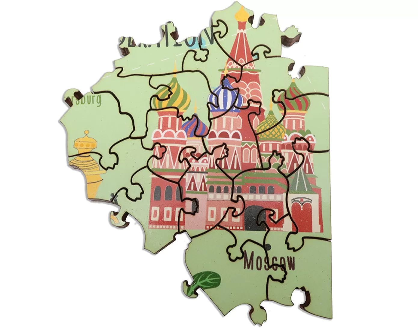 - Bek Cruddace Europe Map Wooden Jigsaw Puzzle<Artifact Puzzles Shop