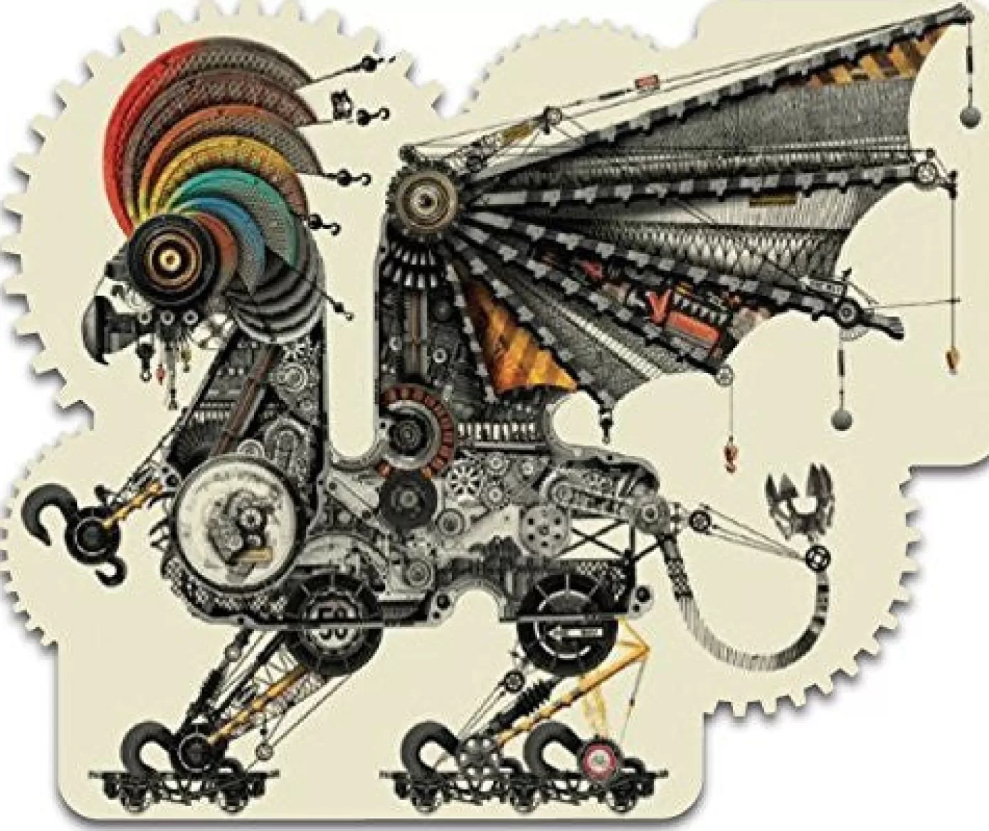 - Diego Mazzeo Mechanical Griffin Wooden Jigsaw Puzzle<Artifact Puzzles Shop