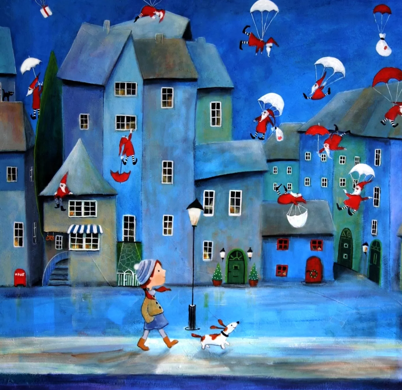 - Iwona Lifsches Santa Claus Delivery Wooden Jigsaw Puzzle<Artifact Puzzles Online