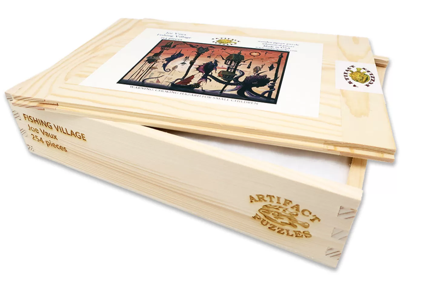 - Joe Vaux Fishing Village Wooden Jigsaw Puzzle<Artifact Puzzles Discount