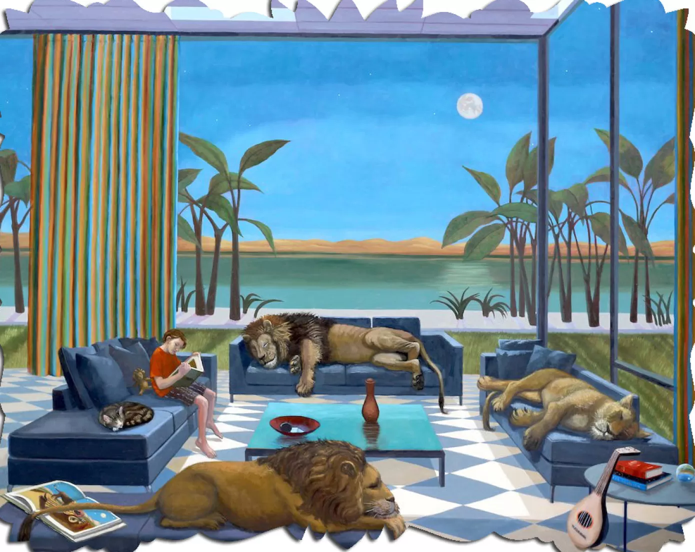 - Kathryn Freeman Lullaby For Lions Wooden Jigsaw Puzzle<Artifact Puzzles Cheap