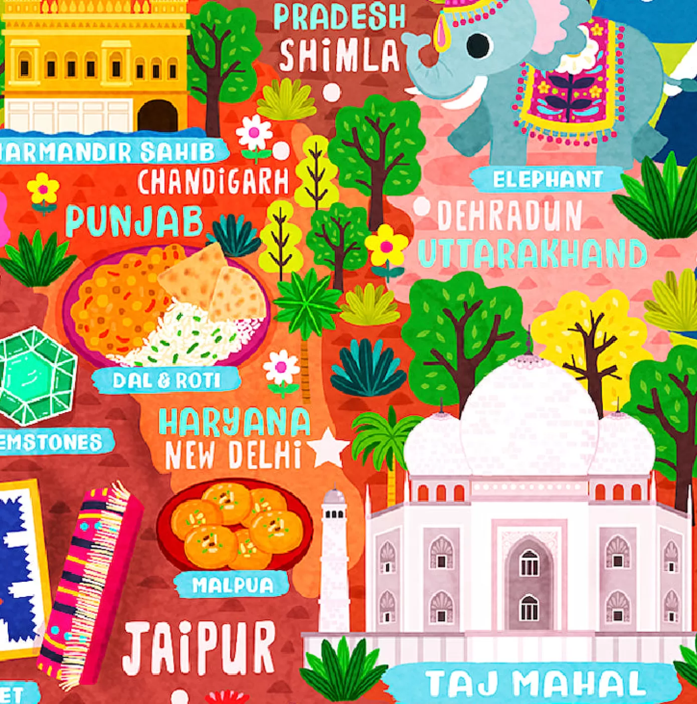 - Liv Wan India Food Map<Artifact Puzzles Shop