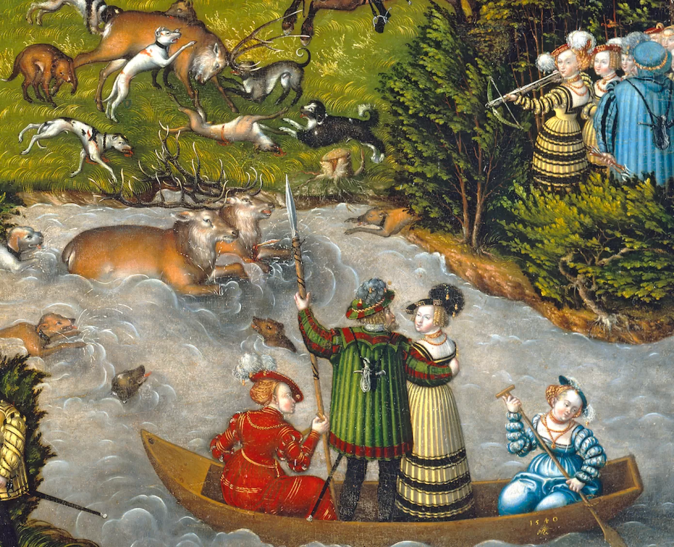 - Lucas Cranach The Elder Hunting Near Hartenfels Castle Wooden Jigsaw Puzzle<Artifact Puzzles Hot