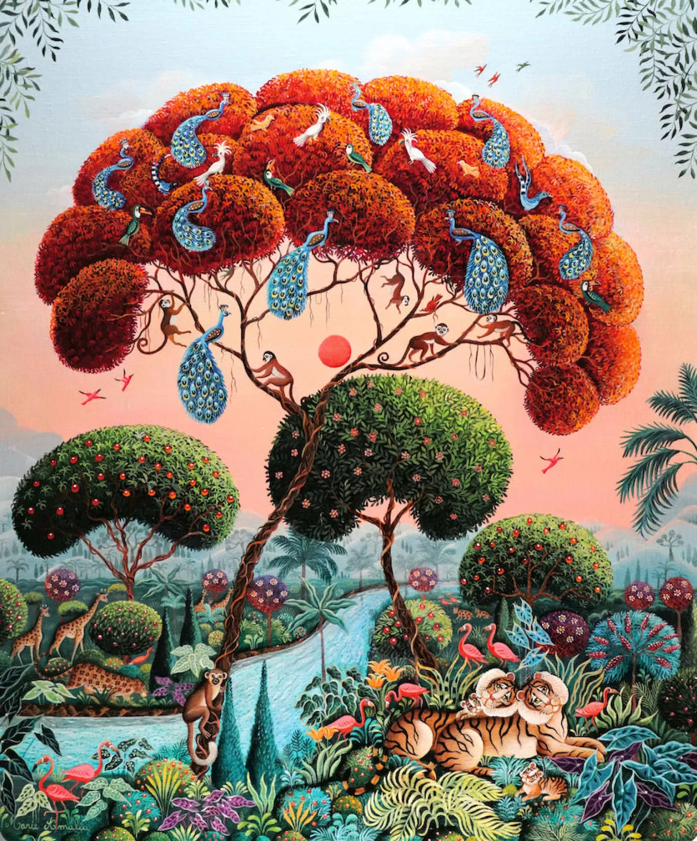 - Marie Amalia Pride Of Peacocks Wooden Jigsaw Puzzle<Artifact Puzzles Outlet