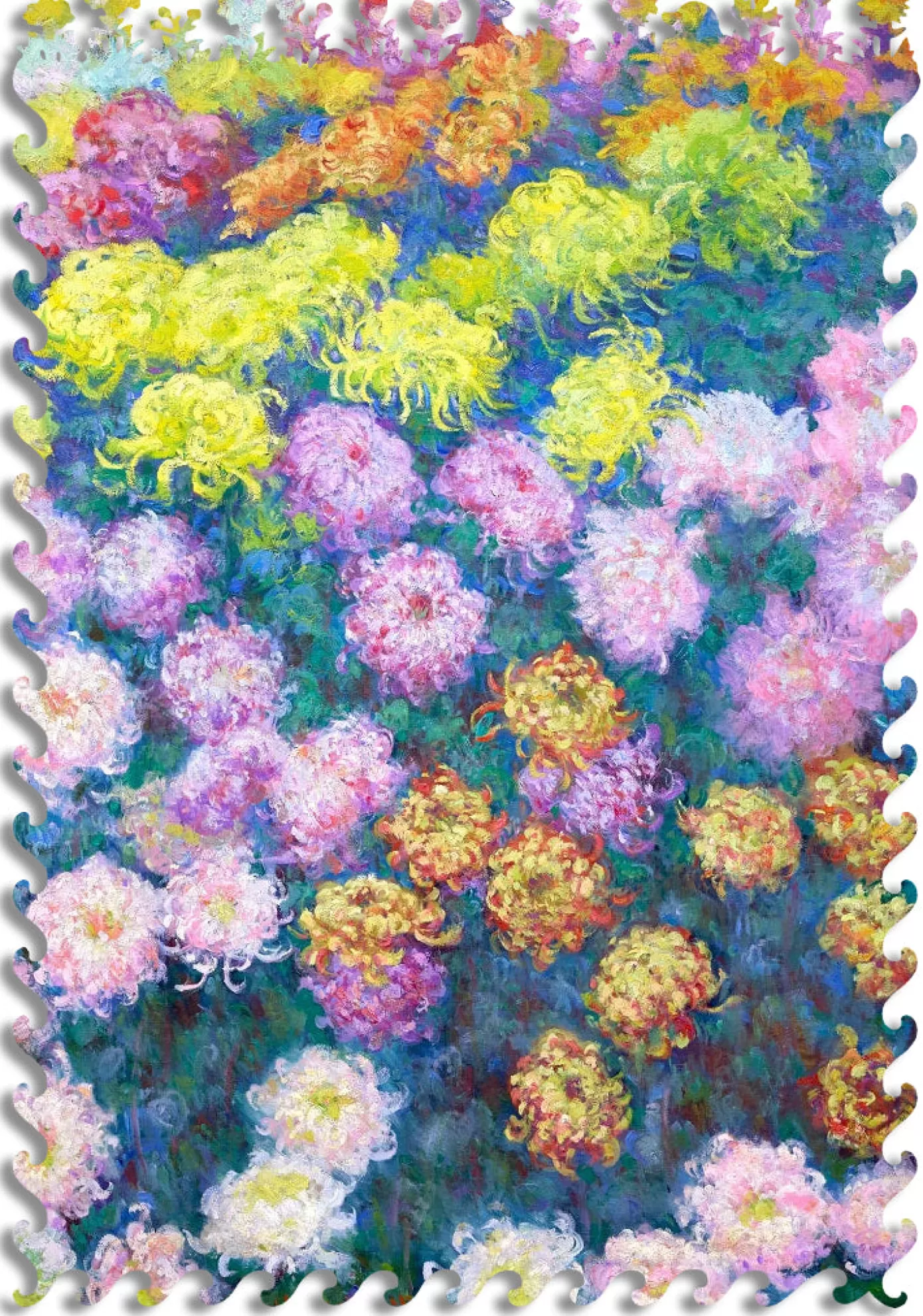 - Monet Chrysanthemums Wooden Jigsaw Puzzle<Artifact Puzzles Clearance