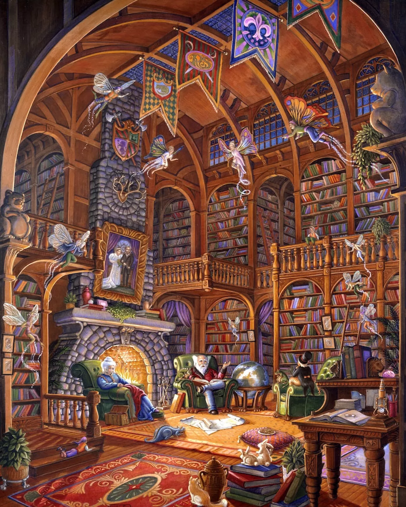 - Randal Spangler Fireside Fairytales Wooden Jigsaw Puzzle<Artifact Puzzles Flash Sale