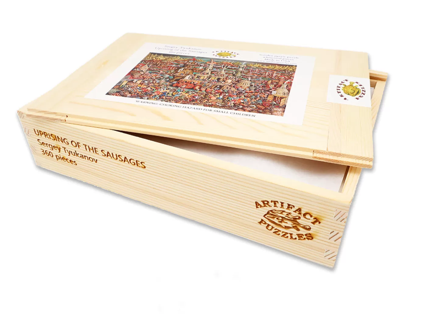 - Tyukanov Uprising Of The Sausages Wooden Jigsaw Puzzle<Artifact Puzzles Clearance