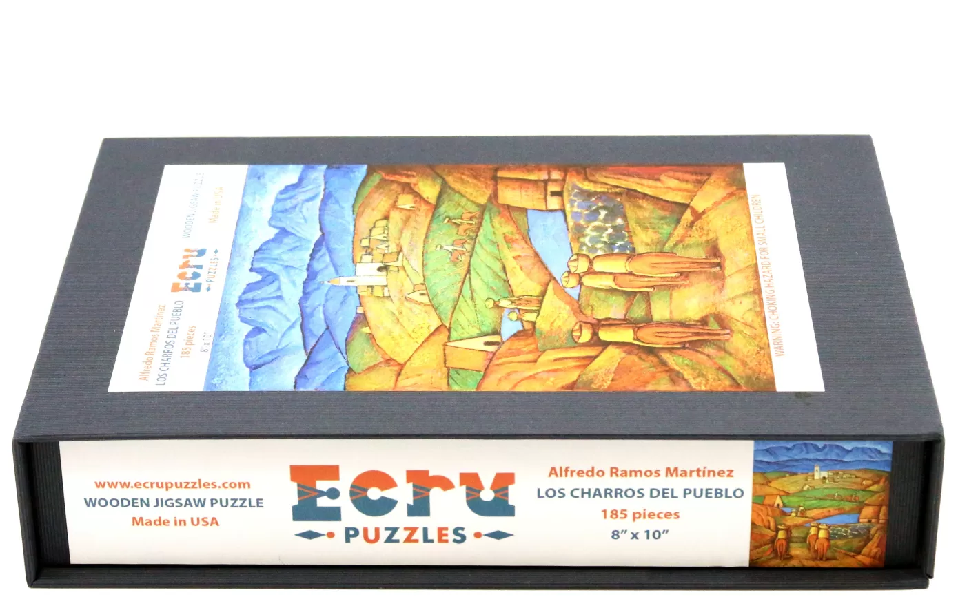 Ecru Puzzles - Alfredo Ramos Martinez Los Charros Del Pueblo Wooden Jigsaw Puzzle<Artifact Puzzles New