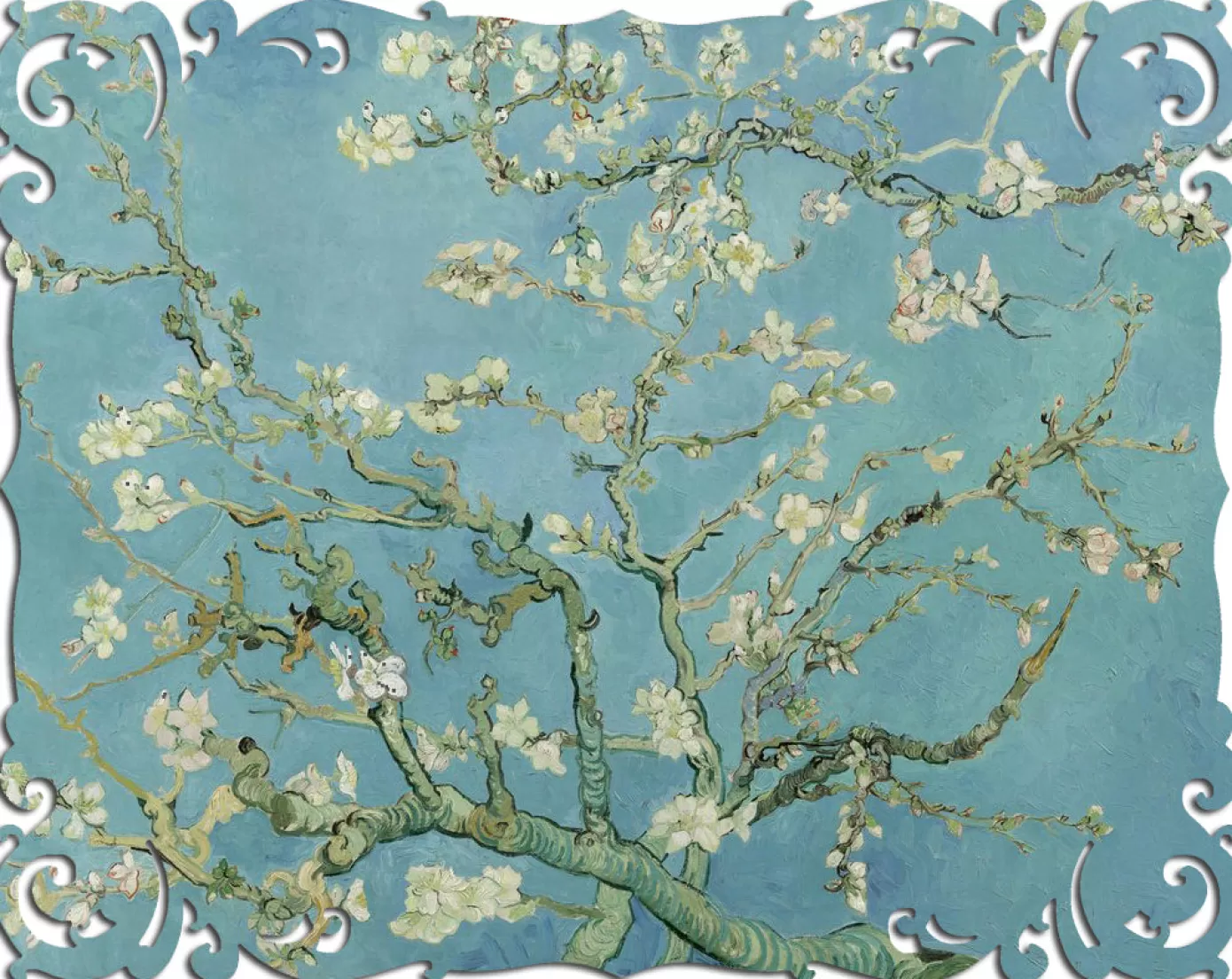 Ecru Puzzles - Van Gogh Almond Blossoms Wooden Jigsaw Puzzle<Artifact Puzzles Cheap