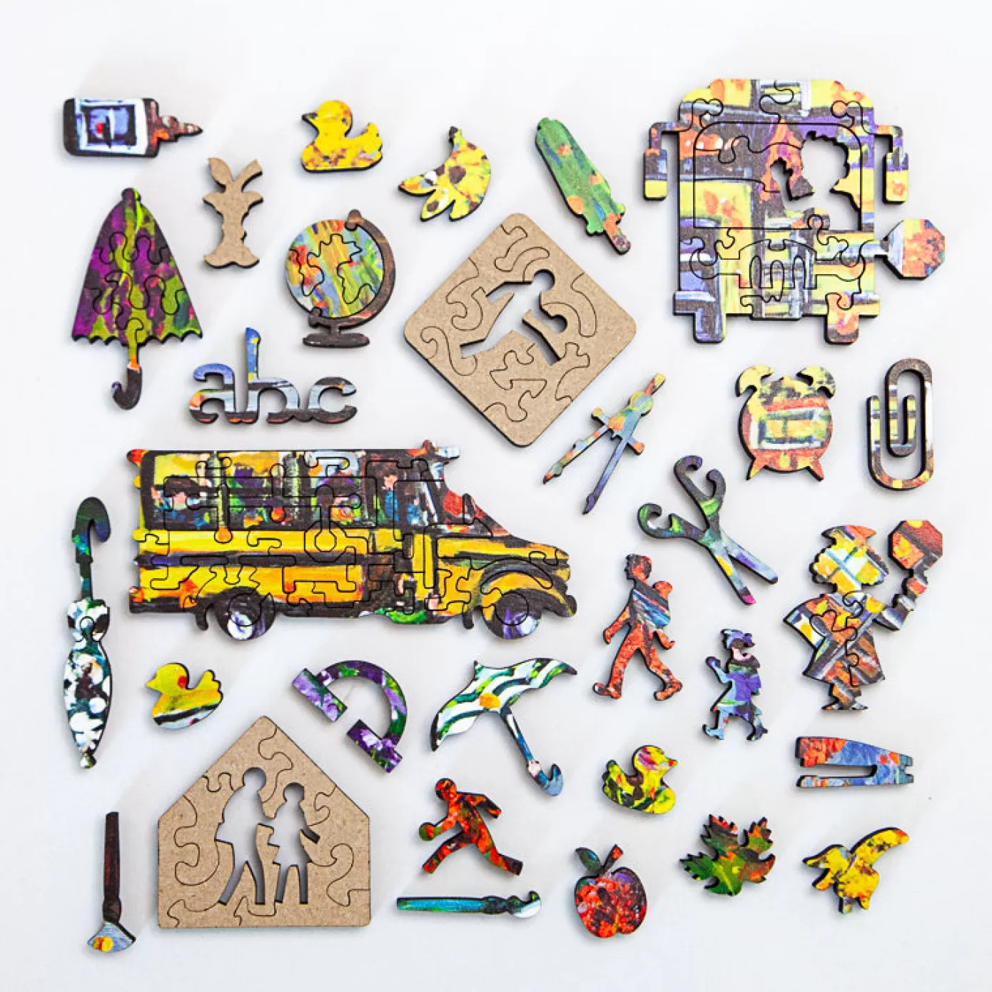 Stumpcraft Puzzles - Katerina Mertikas Shiny Streets Wooden Jigsaw Puzzle<Artifact Puzzles Hot