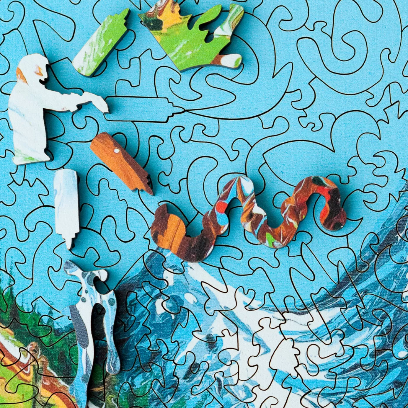 Stumpcraft Puzzles - Serge Dube I Will Go There Wooden Jigsaw Puzzle<Artifact Puzzles New